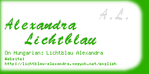 alexandra lichtblau business card